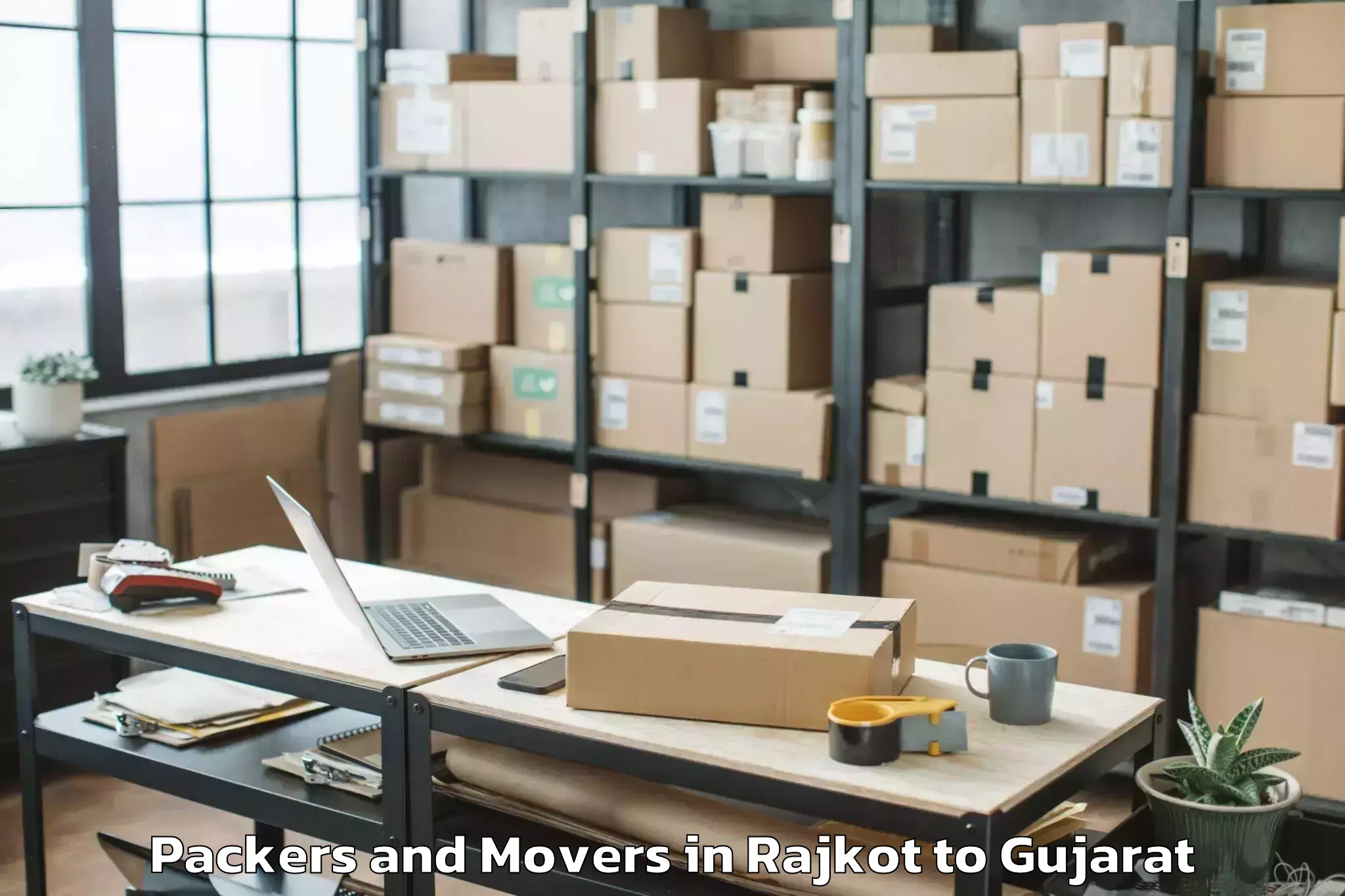 Top Rajkot to Koba Packers And Movers Available